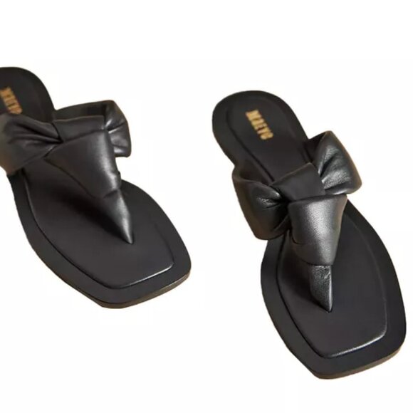 Maeve Puffy Knotted Sandals - Picture 1 of 3